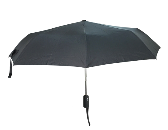 Sodynee Compact Auto Travel Umbrella - Windproof, Automatic Open & Close Travel Umbrellas for Girls, Black