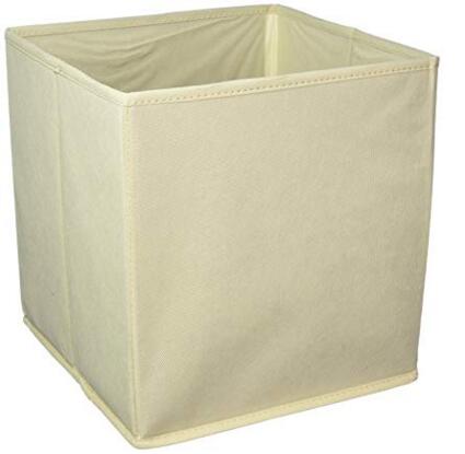 Sodynee Foldable Cloth Storage Cube Basket, Set of 6, Beige
